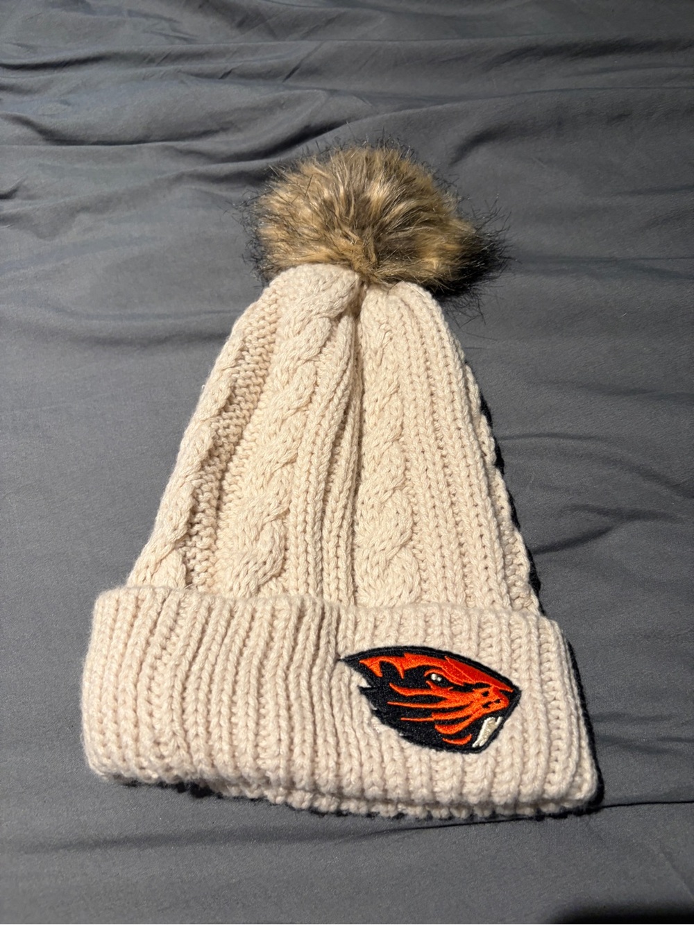 Captivating knit Pom Beanie OSU collegiate beavers Hat